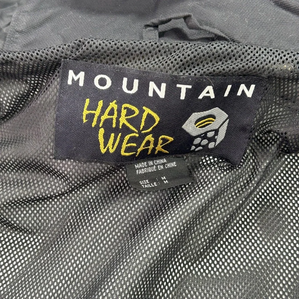 Mountain Hardwear Ski Jacket Mens Medium Green Hooded Full Zip Conduit Shell